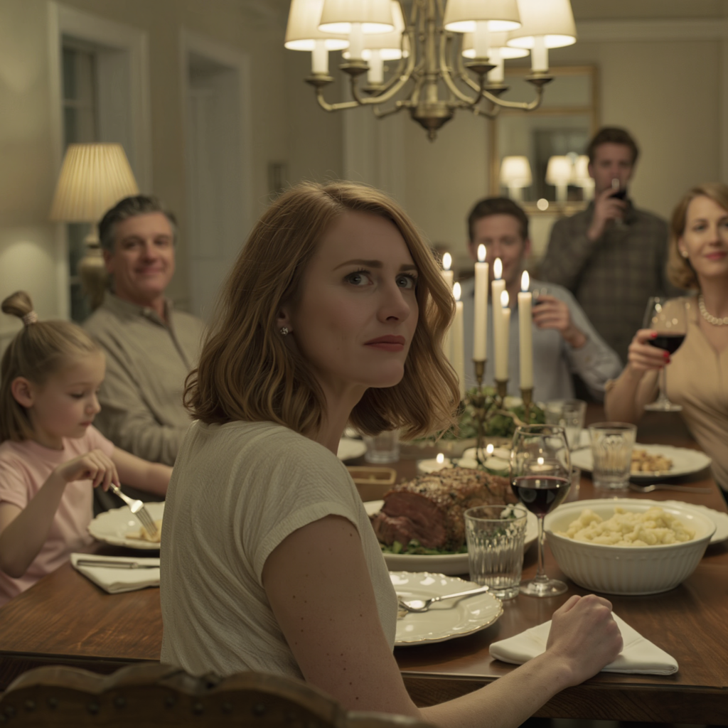 “She’s NOT A Real Grandchild,” My Dad Muttered, Just Loud Enough For The Table To Hear. My Daughter Lowered Her Plate. Everyone Just Kept Eating. My Husband Took A Slow Sip Of His Drink, Tapped His Glass, And Said THIS. The Room Went Dead Silent. That Evening, My Parents’ Lives Began To Change Irrevocably… – News