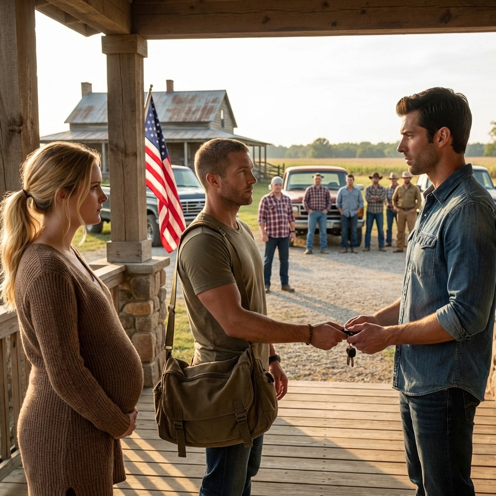 I Came Home Early From Deployment And Found My Pregnant Sister Hiding In My Basement, Her Arms Covered In Bruises. She Whispered, “They Hurt Me… All Eight Of Them. They Filmed It.” I Drove Straight To Her Father-In-Law’s Farmhouse And Demanded Answers. He Laughed In My Face, Bragged That No One Would Touch Him, Then Held Up His Phone Like A Trophy And Showed Me The Video. He Thought I Was Just A Scared Brother. He Forgot I Knew Exactly Who To Call… And What Happens When The Wrong Evidence Lands In The Right Hands. – News