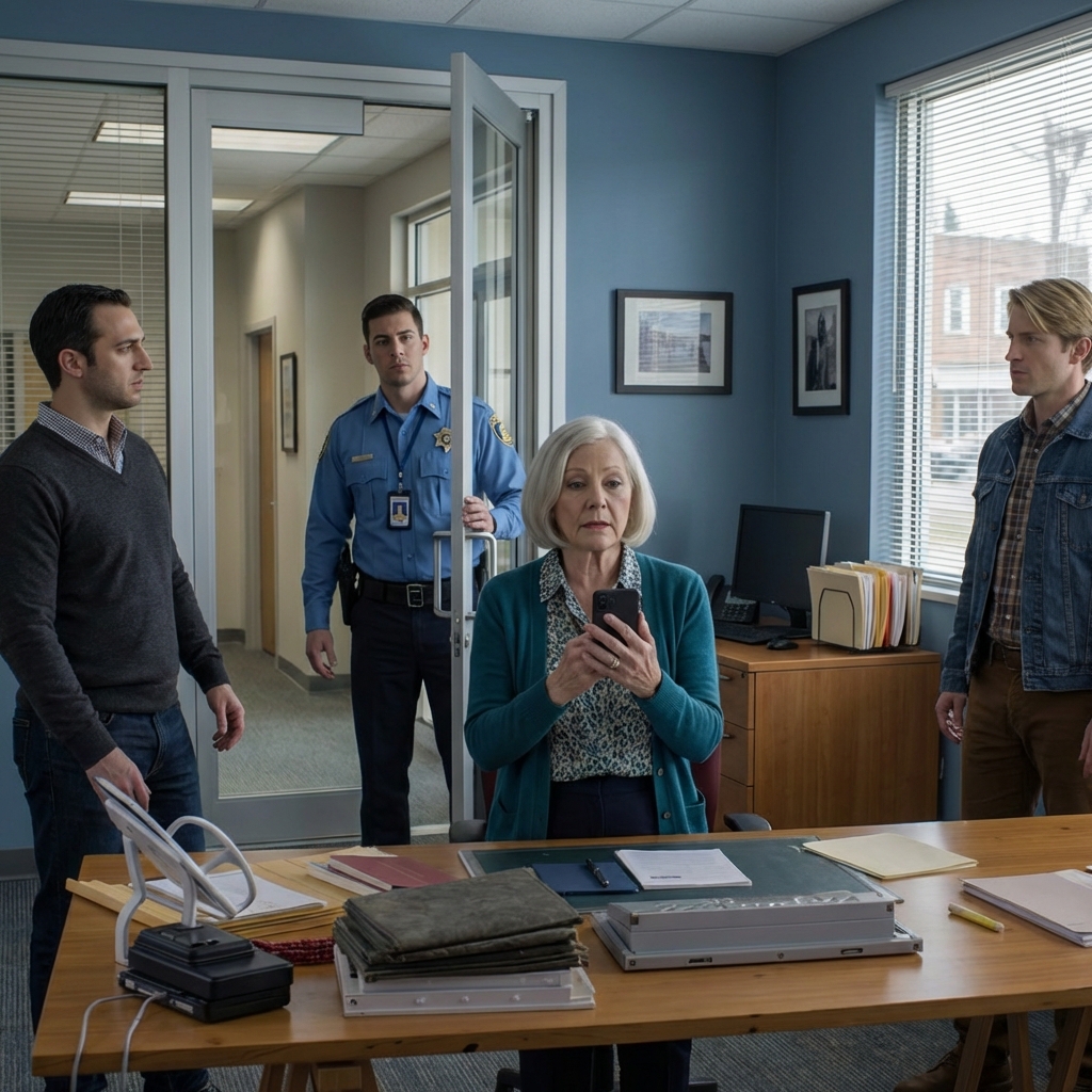 “‘Don’t come alone,’ the contractor warned—then a federal marshal showed up at my door asking about my husband’s estate. I thought I was just renovating his old office, until a false wall opened into a hidden room packed with neatly labeled files… and one folder with my name on it. Our family doctor glanced at me and said, ‘You’re going to want to sit down—because you’re not who you think you are.’” – News