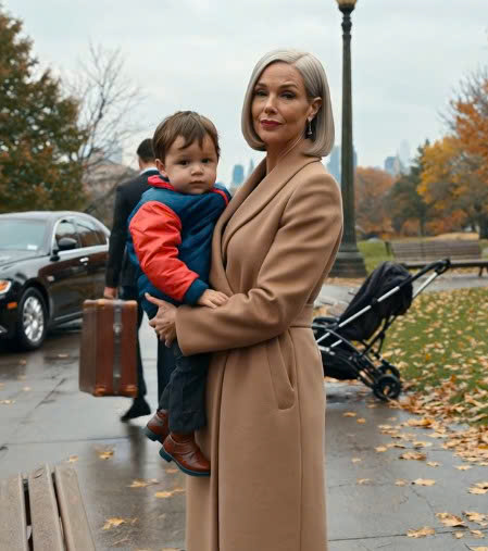 I found my grown son on a damp Chicago park bench beside three suitcases and my sleeping grandson—and in one breath he told me his wife had thrown him out, her father had fired him, and they were about to erase him like he never belonged. – News