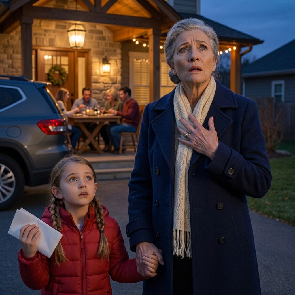 I went to my son’s thanksgiving table believing—stupidly—that one warm night in an american dining room could fix what months of distance had broken, but my ten-year-old granddaughter slid a folded napkin into my hand under the linen cloth, her fingers shaking like she’d touched a live wire, and the message inside turned the laughter, the clinking glasses, and the smell of roasted turkey into something sharper: a warning meant only for me. – News