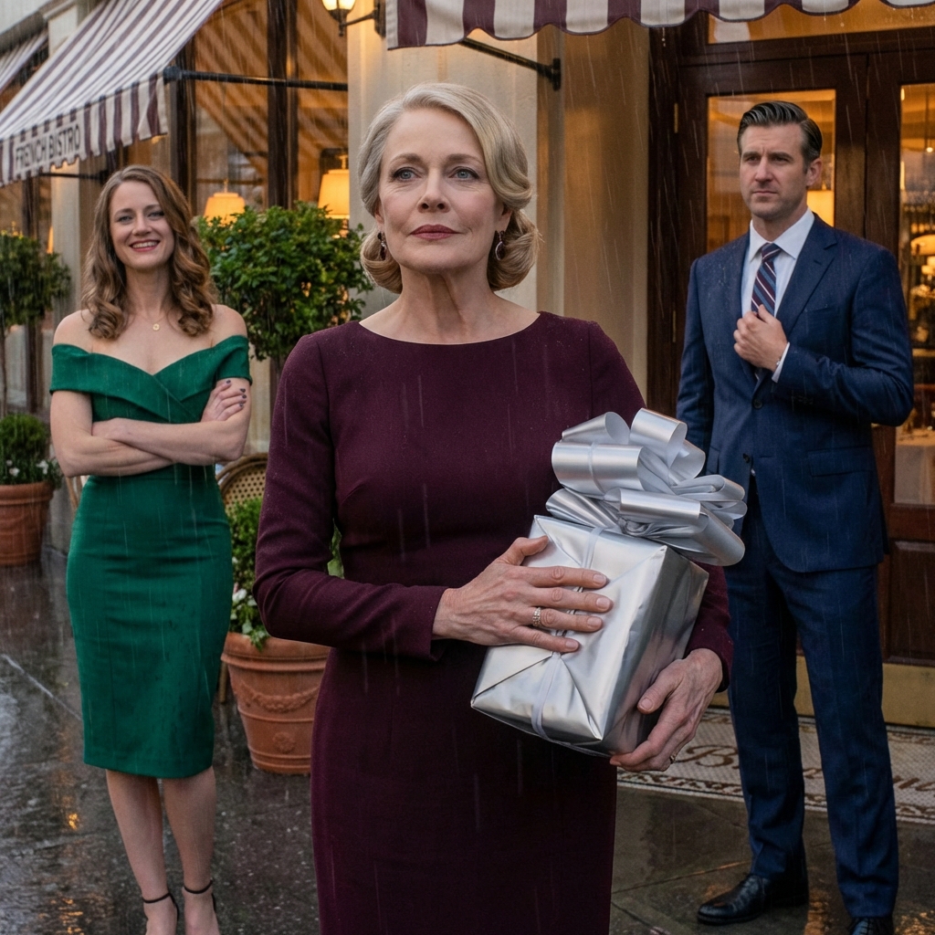 I flew from the South Dakota plains to a candlelit anniversary dinner in Seattle carrying a silver-wrapped gift and every excuse a mother can make, believing one evening might soften years of distance—until the door opened, my daughter-in-law’s smile tightened, and she said, ‘family only,’ while my son stood right behind her and chose the wall over my own eyes. – News