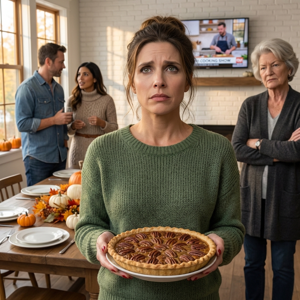 Three weeks ago, I walked into my family’s Thanksgiving dinner carrying my late Grandma Ruth’s pecan pie, and I realized they’d removed my chair like I was a stain they could scrub out of the table plan—twenty-three relatives smiling beneath warm dining-room lamps, place cards lined up like a script, and my mother meeting my eyes just long enough to say, “There’s no room for disappointments,” as if I were a dish she’d decided not to serve. – News