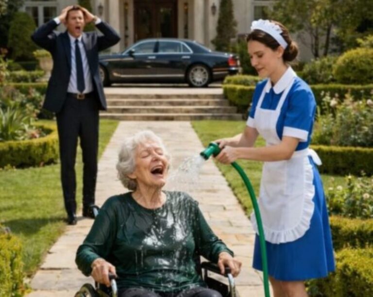 Miljardären kom hem tidigare än planerat och när han såg hur tjänstekvinnan behandlade hans mor gjorde han något som chockade alla