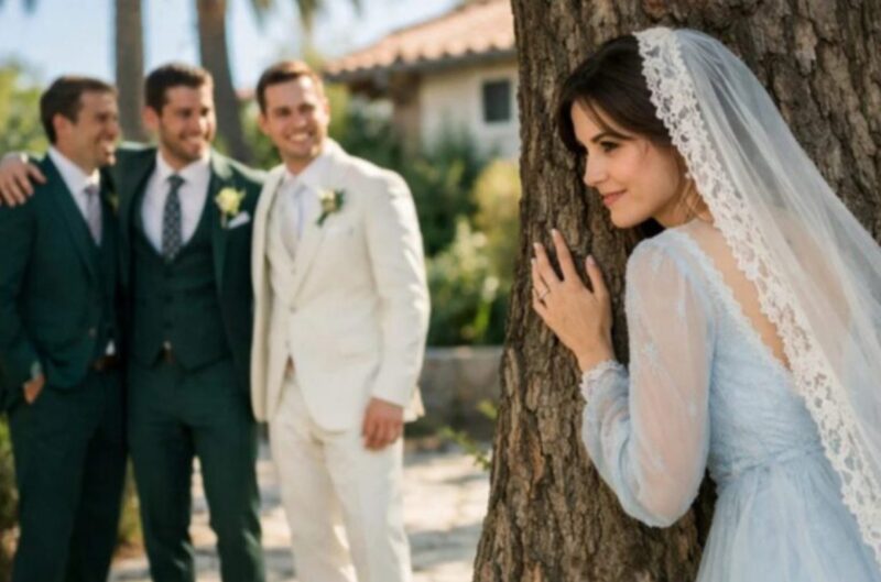 Allt gick i en glad atmosfär tills bruden i hemlighet överhörde sin blivande makes samtal med vänner, och det som avslöjades chockerade alla