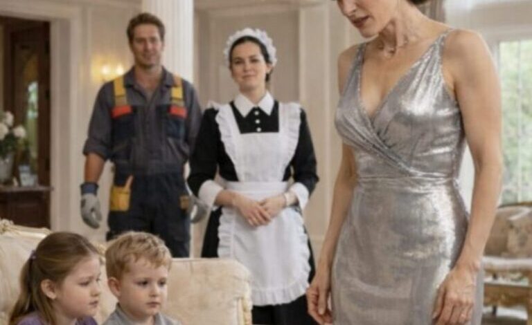 Efter att mannen hörde ljud från huset, lämnade han trädgården och skyndade hem, och när han såg hur hans fru tog hand om barnen, gjorde han något som förvånade alla