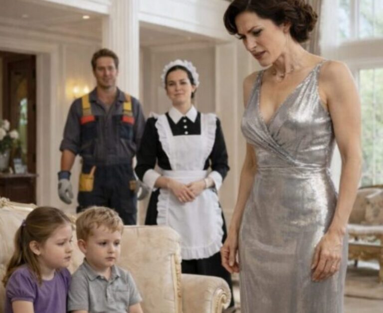 Efter att mannen hörde ljud från huset, lämnade han trädgården och skyndade hem, och när han såg hur hans fru tog hand om barnen, gjorde han något som förvånade alla