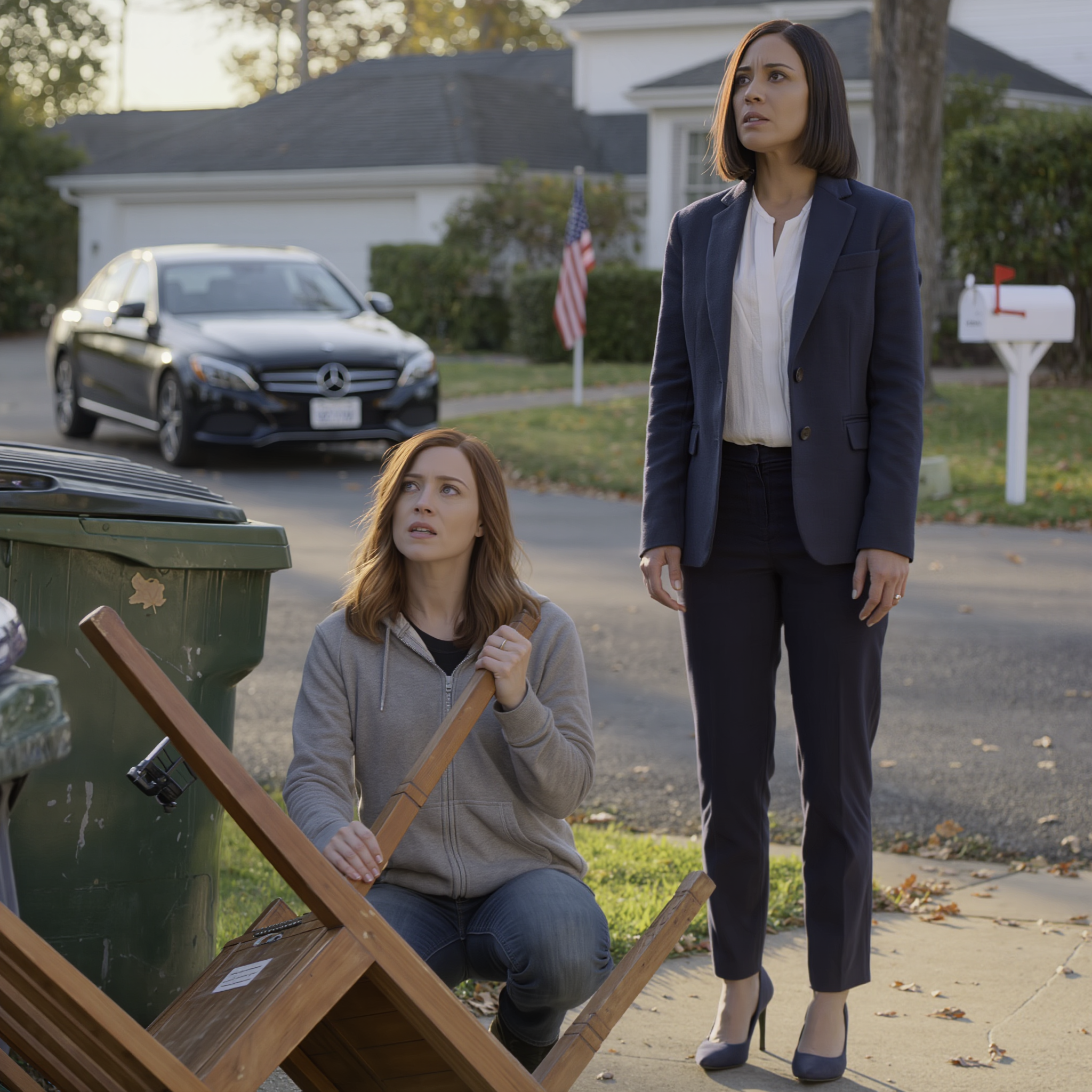 After my divorce, my ex-husband and his high-priced lawyers made sure I walked away with nothing. “No one wants a woman with nowhere to go,” he said like it was the final word. Days later, while I was digging through a trash bin just to find something I could sell, a woman in a polished coat approached me. “Excuse me,” she said softly. “Are you Sophia Hartfield?” When I nodded, she smiled like she’d been looking for me. “Your great-uncle in New York just passed away,” she said. “He left you his mansion, his Ferrari, and his $47 million estate—but there’s one condition…” – News