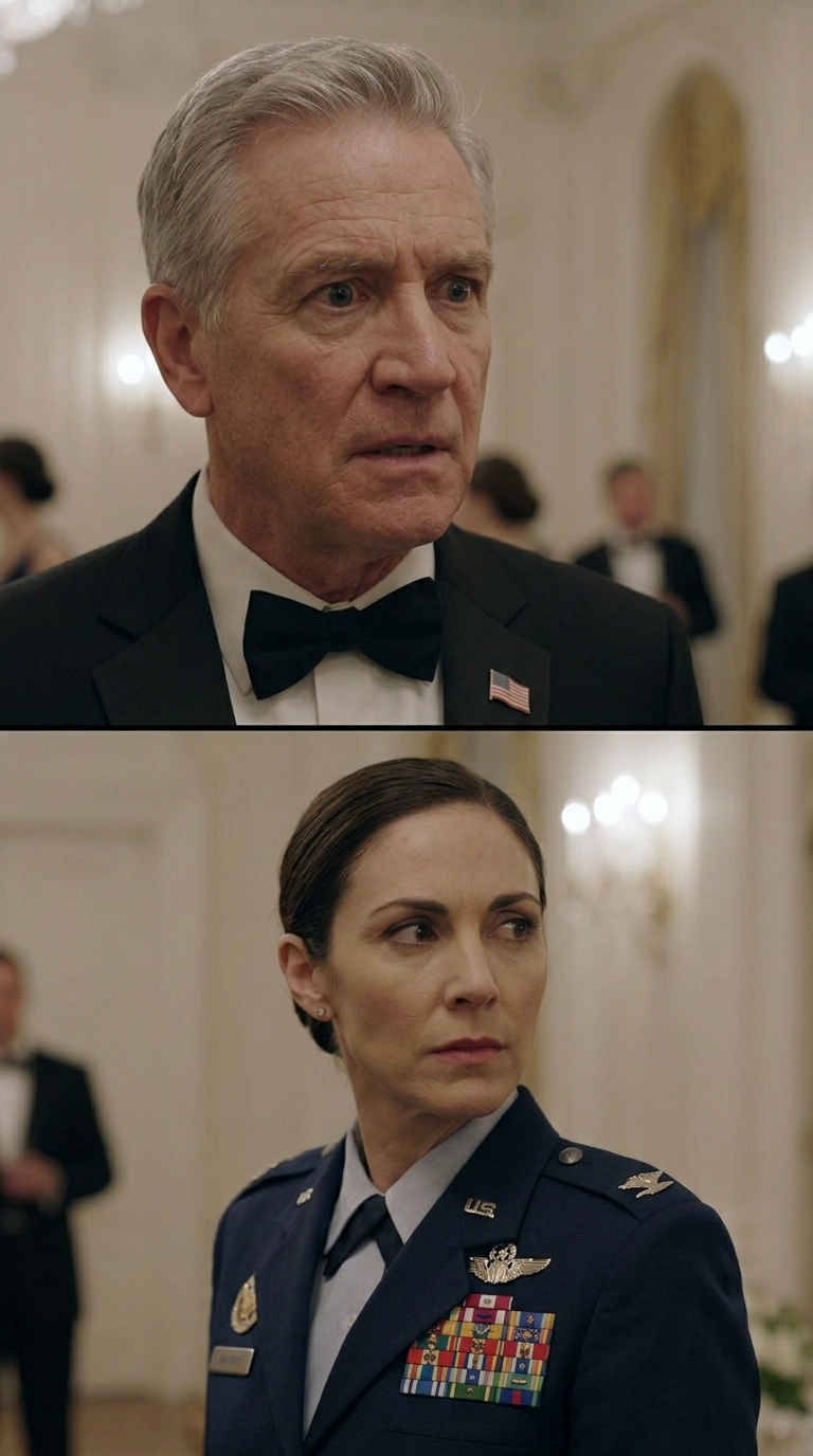 At my father’s glittering fundraiser, my cousin smirked, “Don’t worry about her—she’s just a medic,” and my father let the insult land like truth. Then the room fell silent, the President stepped through the doors, looked past the senators and donors, and asked one question that shattered everything they believed about me: “Is that Major Anya Sharma?” – News