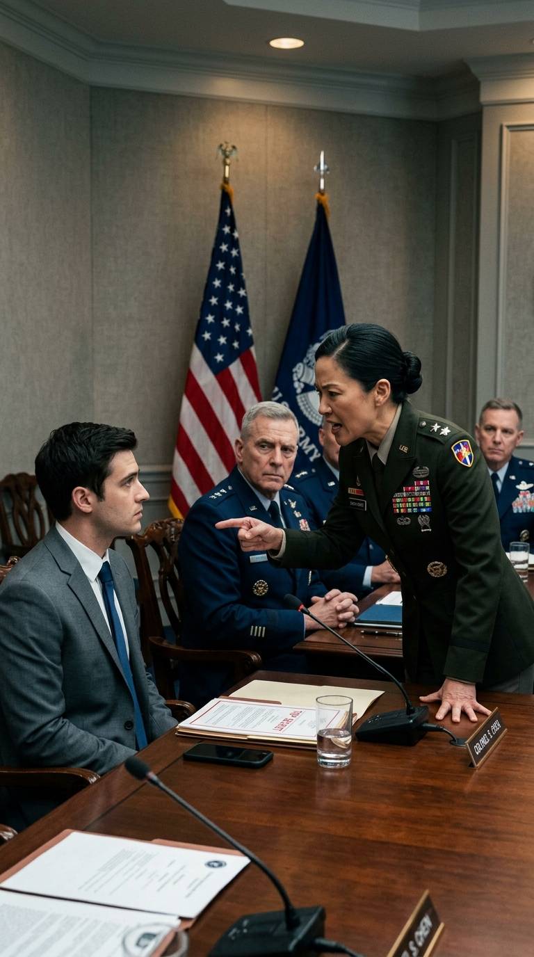 “You’re just a lowly soldier,” my father said, lifting his glass while senators and tycoons laughed around the mahogany table—but thirty feet away I recognized a face from a classified briefing, and by sunrise Interpol was inside his mansion carrying out boxes while he stared at one photograph like it had split his empire open. He thought he had invited me there to be small. He had no idea I was the only person who saw the danger coming.