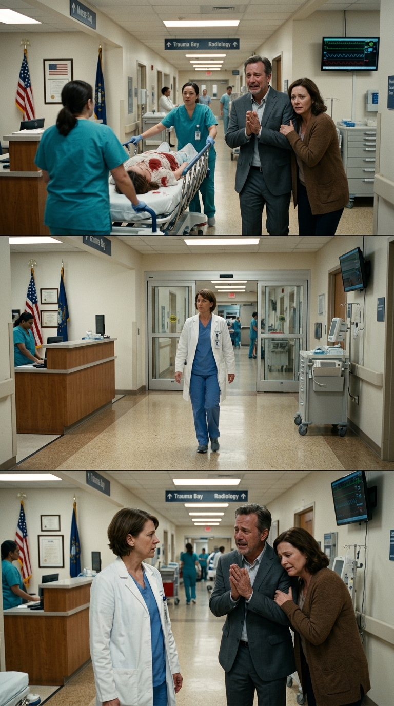 „Ne hívj haza többet, amíg nem állsz készen az igaz elmondására”: Hat évvel azután, hogy Marin Holloway szülei egyetlen hazugság miatt kitörölték a nevét a listáról, a nővérét vérző lábbal bevitték a sürgősségire, a traumatológiai osztály kihívta a főorvost, és az édesanyja megdermedt, amikor meglátta, hogy a fehér köpenyre varrt név a hordágy felé közeledik, mert az általuk eltemetett lány volt az egyetlen, aki megmenthette a kiválasztott gyermeket. – Hírek