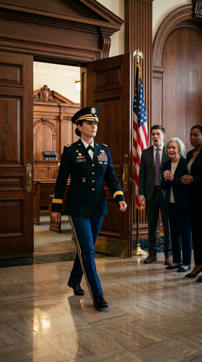 My own mother took the stand and said, “She chose the Army over her family. She’s not maternal,” while my ex tried to take our son and the whole town decided I was too cold to be a mother — but on the morning of the custody hearing, I left the black suit at home, walked into court in full four-star dress uniform, and the first person who reacted wasn’t my family. It was the judge.