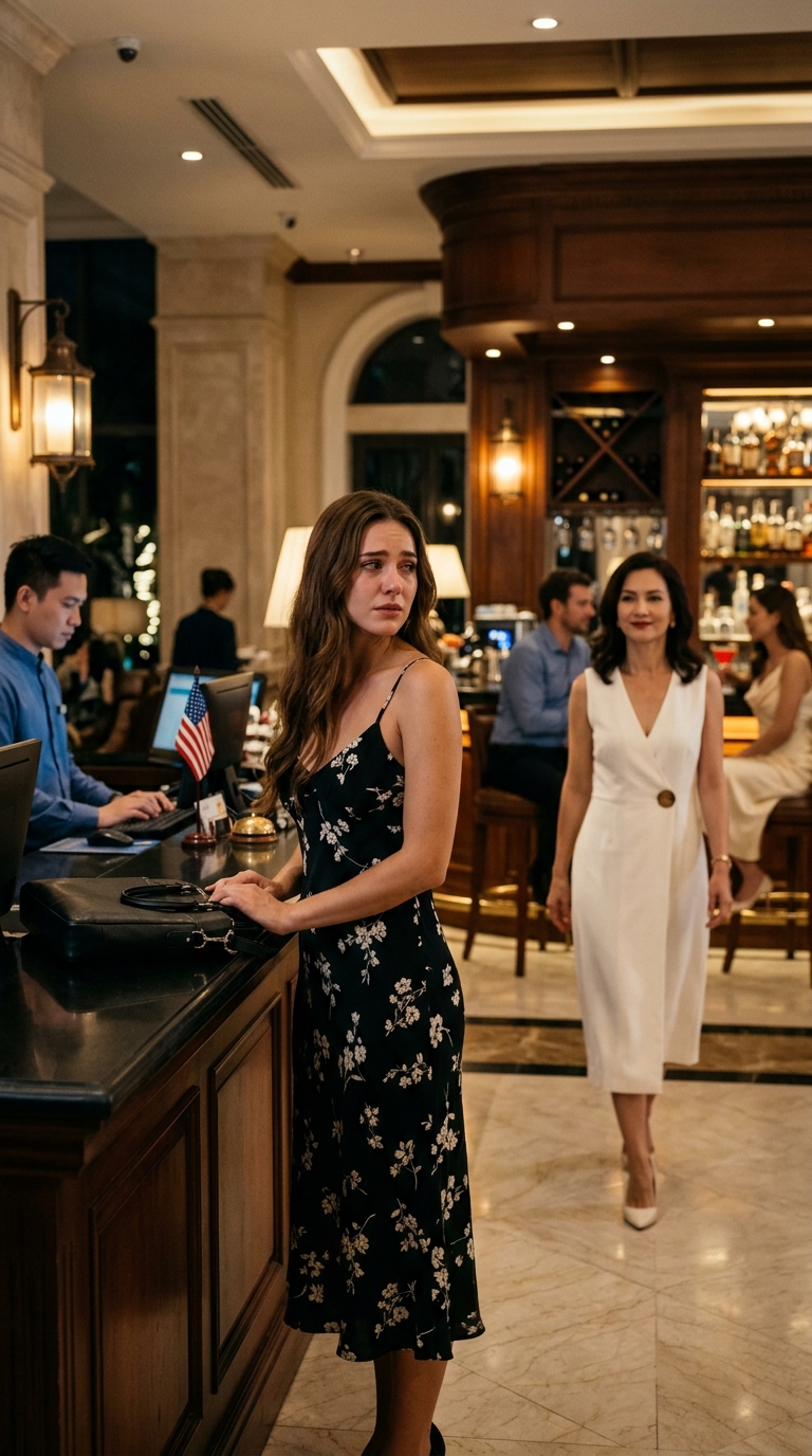 “We only reserved rooms for real family,” my sister said at the resort desk while my mother stared into her cocktail—then my phone exploded with 56 missed calls before I reached the freeway, because the one man who taught me never to beg for a seat at anyone’s table had just learned exactly how they erased me in public.