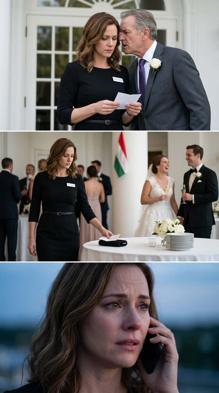 A húgom esküvőjén apa félrehívott: „Próbálj meg nem zavarba hozni minket ma este. Ne hozd ide a vízvezetékszerelő barátodat.” A húgom hozzátette: „Különben téged sem hívnának meg.” Mosolyogtam, nem szóltam semmit, halkan letettem az ajándékomat az asztalra, és elmentem. Három órával később anya sikítva hívott: „Mit mondtál nekik?!”