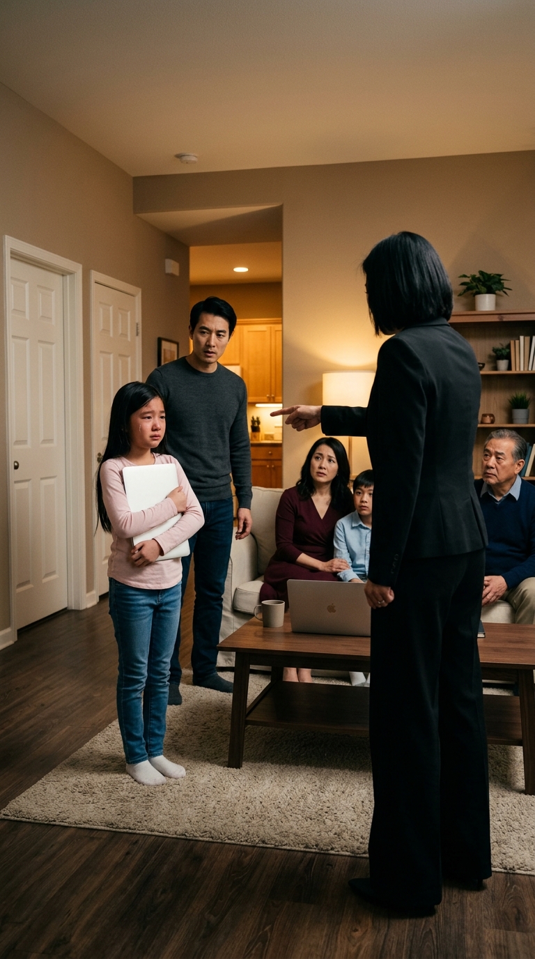 My mother-in-law decided my 9-year-old daughter should give her $1,600 MacBook to her cousin as a “gift,” then told her, “If you don’t know how to share, then maybe you shouldn’t call me Grandma anymore.” By midnight I found Grace on her bedroom floor wrapping the laptop, my husband was standing in the doorway with a look I had never seen before, and the family that had been leaning on his money for years had no idea the rules were about to change… – News