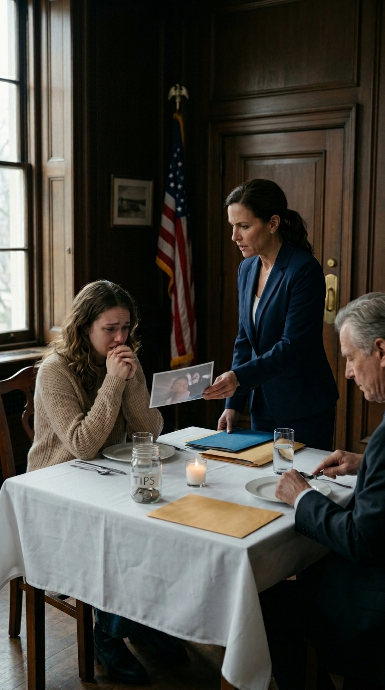 At my sister’s engagement dinner, Mom introduced me to the groom’s family: “This is our daughter—cleans houses for a living.” Dad added, “We’ve given up on her.” The groom’s mother tilted her head, stared at me, and whispered, “Wait… you’re the woman who—” She stopped. The entire table went dead silent. My mom’s face turned white. – News