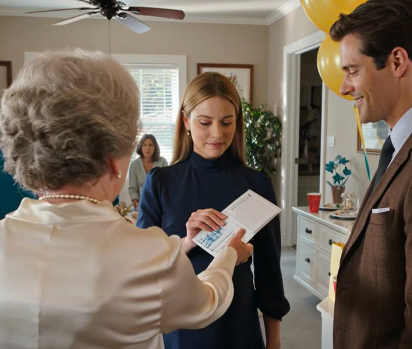 At my own baby shower, my mother-in-law handed me a white envelope and announced, “Forty-seven reasons my son should divorce you,” and while fifty people laughed under yellow balloons, I didn’t argue—I made one call to First National, opened my banking app, and watched the branch manager go silent, drain of color, and wave me back into his office. – News