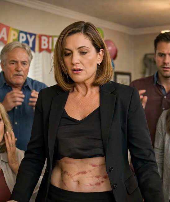 At my mom’s birthday party, my sister mocked my “fake illness” in front of everyone. What she didn’t expect was me opening my jacket — and revealing the scars. No one dared to laugh anymore. – News